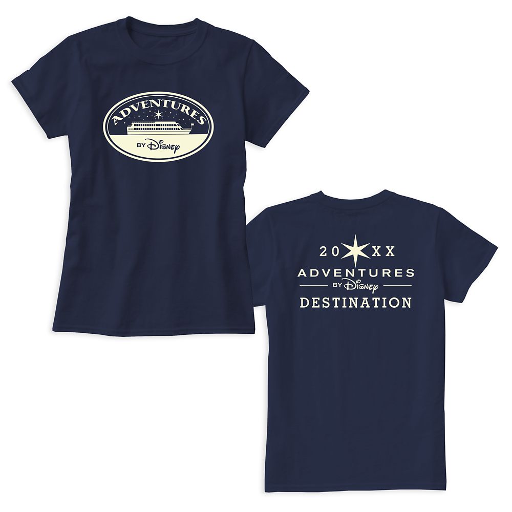 Adventures by Disney Boat Badge T-Shirt for Women  Customizable
