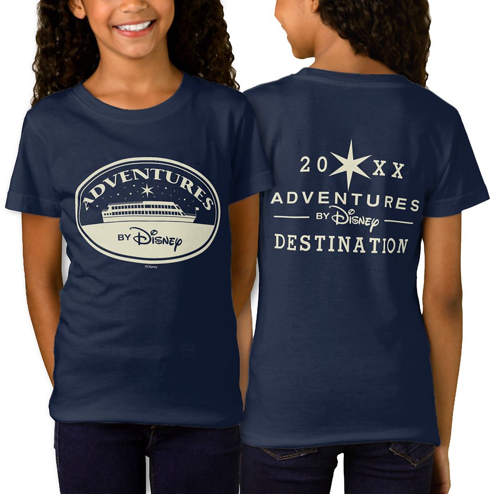 Adventures by Disney Boat Badge T-Shirt for Girls  Customizable