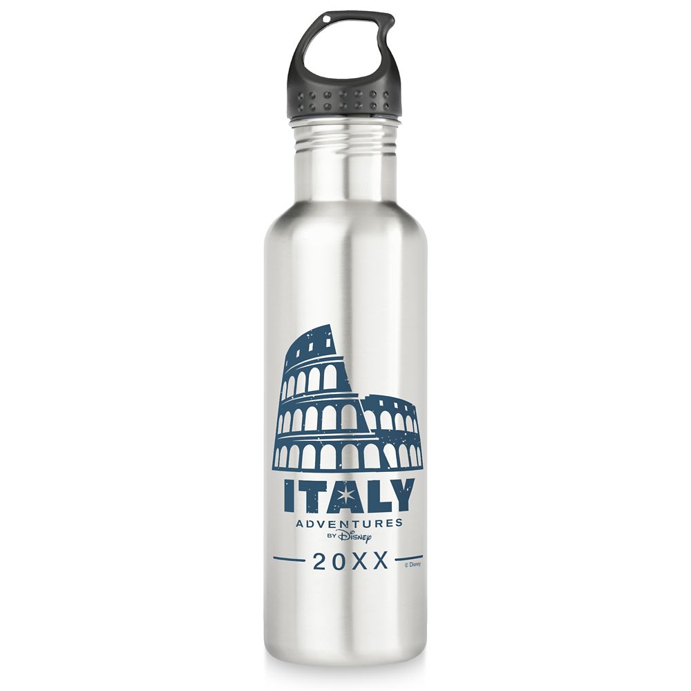 Adventures by Disney Italy Stainless Steel Water Bottle  Customizable