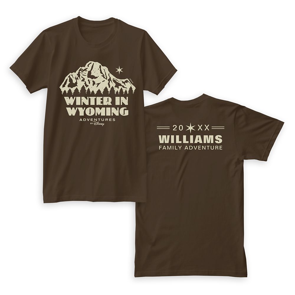 Adventures by Disney Winter in Wyoming T-Shirt for Men  Customizable