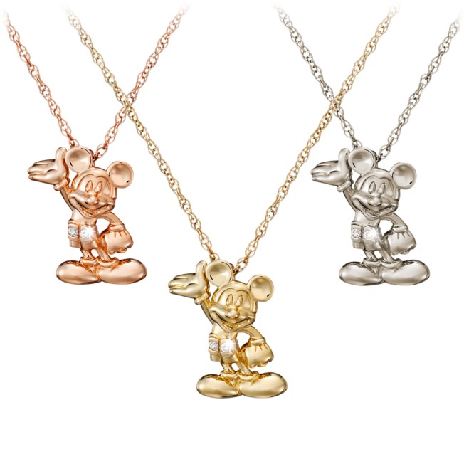 Mickey Mouse Figure Diamond Necklace – 18 Karat