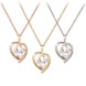 Diamond Heart Mickey Mouse Necklace  – 14K