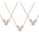 Diamond Mickey Mouse 14K Necklace – Medium