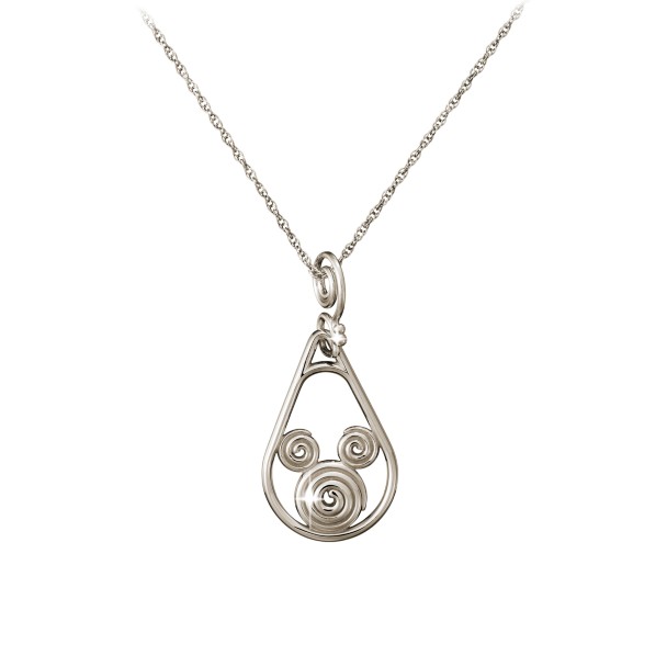 Mickey Mouse Gold Coiled Necklace – 14K