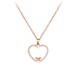 Diamond Heart Mickey Mouse Necklace – 18K
