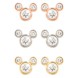 Diamond Mickey Mouse Earrings – Small – 18K