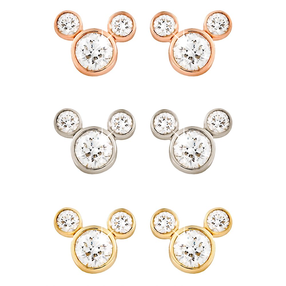 Diamond Mickey Mouse Icon Ring - 14K Yellow Gold - Official shopDisney