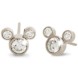 Diamond Stud Mickey Mouse Earrings – 18K – Large