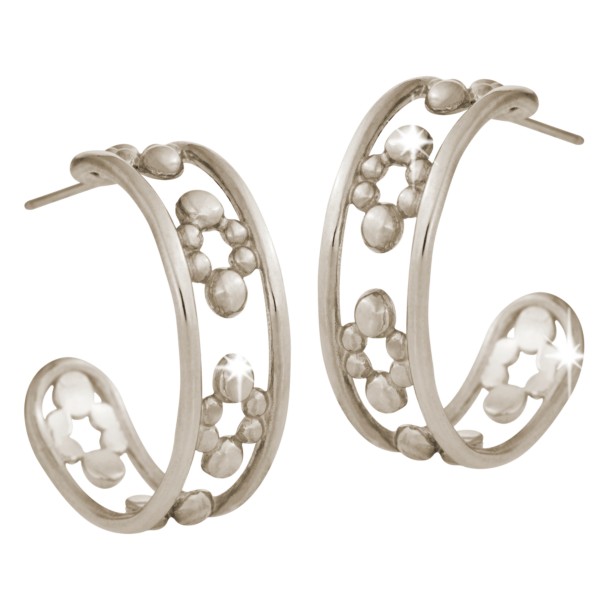 Mickey Mouse Hoop Earrings – 14K