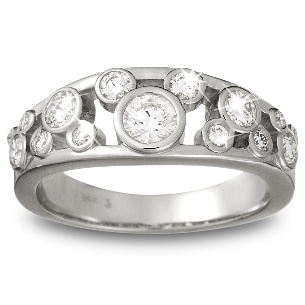 Diamond Mickey Mouse Icon Ring for Women 14K White Gold Official shopDisney
