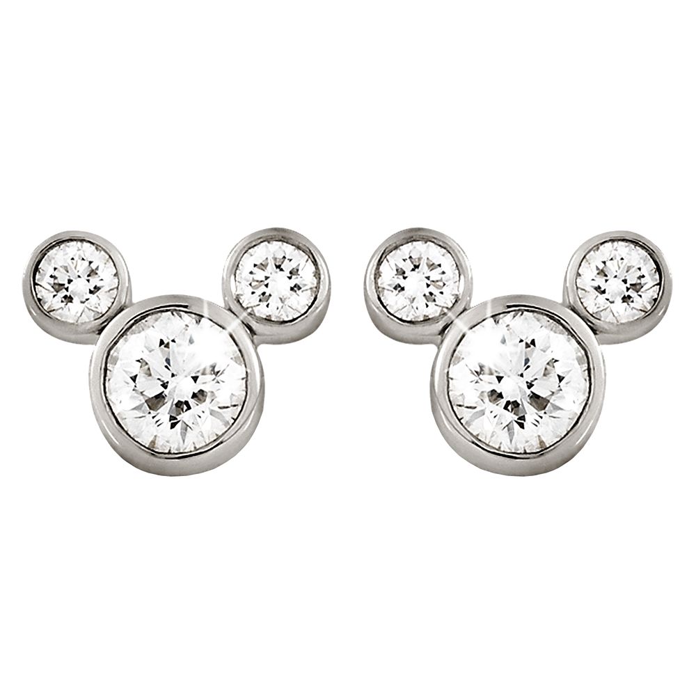 Mickey Mouse Diamond Earrings  Small Official shopDisney