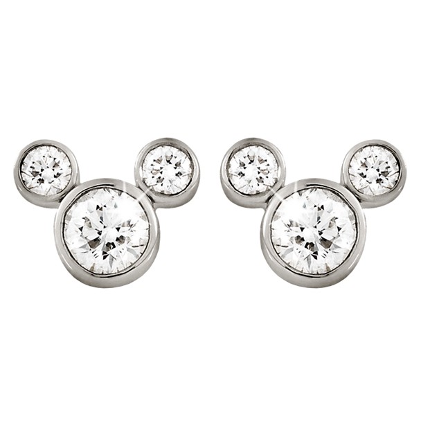 Mickey Mouse Diamond Earrings – Small