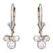 Mickey Mouse Fleur-de-Lis Earrings – Platinum