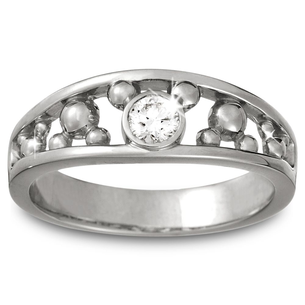 Mickey Mouse Diamond Ring for Men – Platinum
