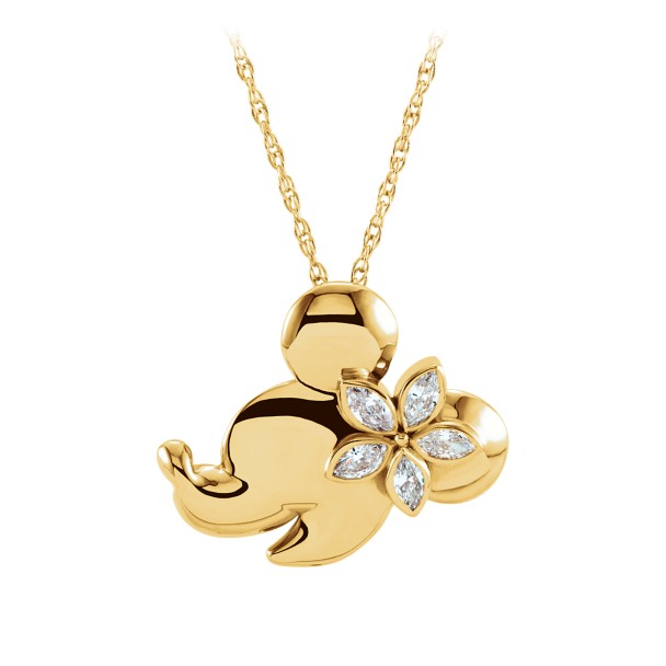 Minnie Mouse Gold and Diamond Necklace – Aulani, A Disney Resort & Spa