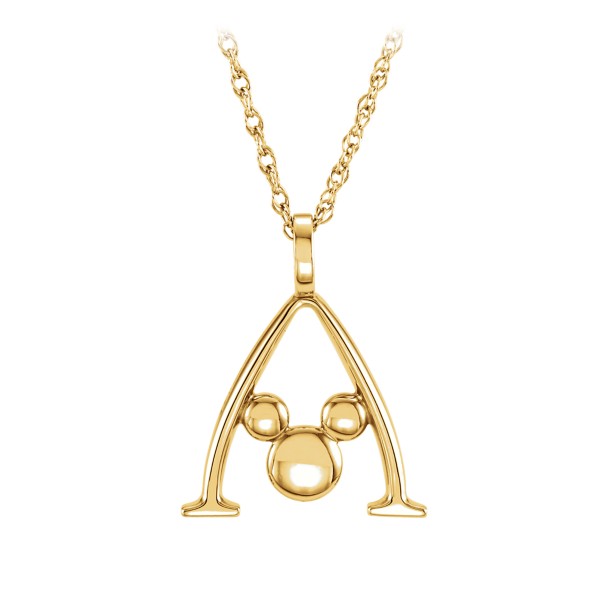 Mickey Mouse Gold Necklace – Aulani, A Disney Resort & Spa