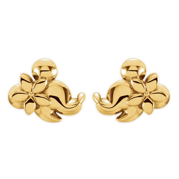 Minnie Mouse Gold Earrings – Aulani, A Disney Resort & Spa