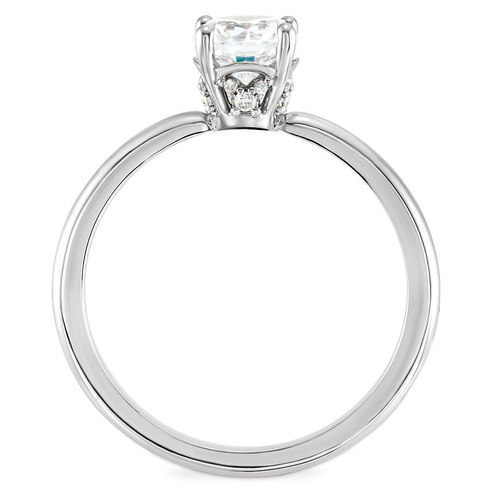 Mickey Mouse Fairy Tale Solitaire Diamond Engagement Ring