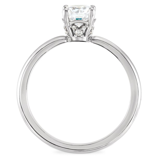 Mickey Mouse Fairy Tale Solitaire Diamond Engagement Ring