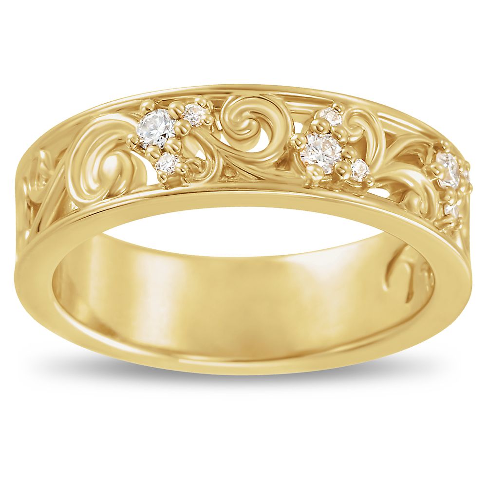 Disney Mickey Mouse Fairy Tale Gold Anniversary Ring