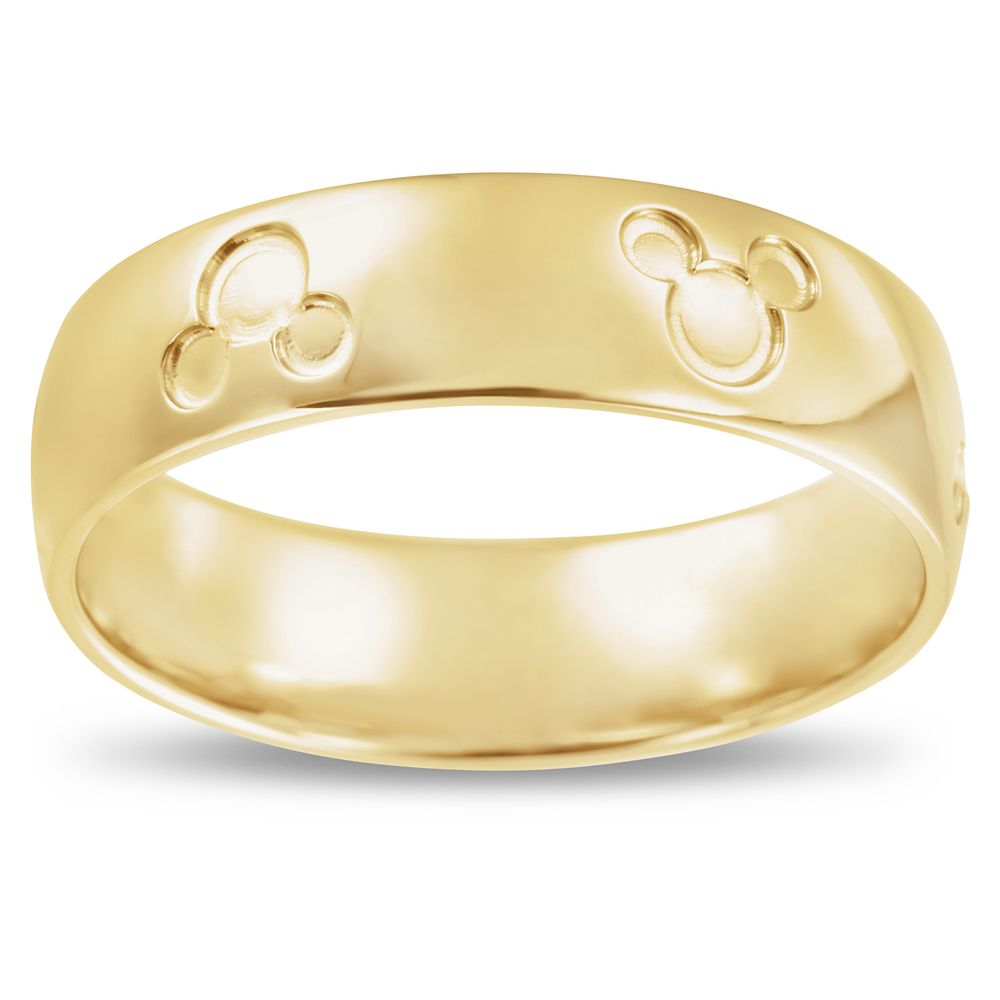 Disney Mickey Mouse Icon Fairy Tale Wedding Band ? Yellow Gold