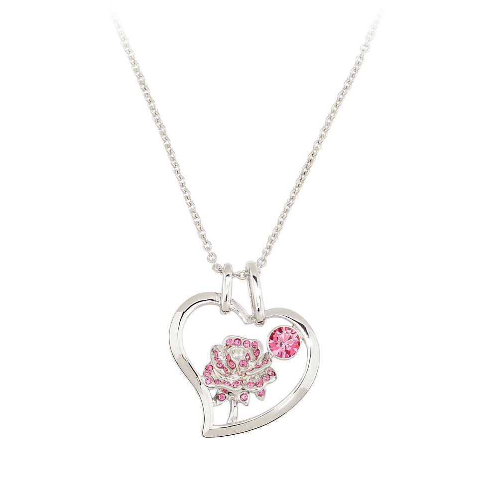 Belle Crystal Rose Necklace by Arribas Official shopDisney