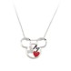 Mickey Mouse Necklace by Arribas – Mickey Head with Heart