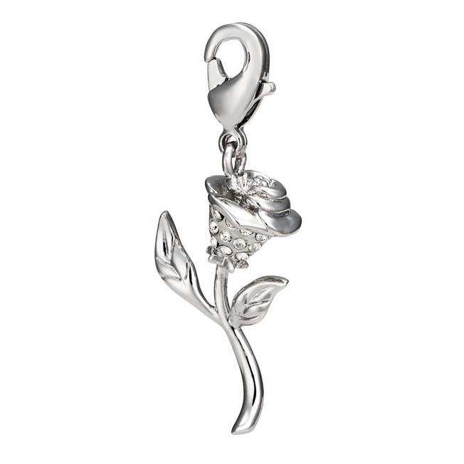 Beauty and the Beast Enchanted Rose Charm by Arribas