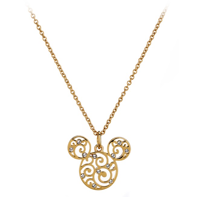 Mickey Mouse Filigree Icon Necklace by Arribas