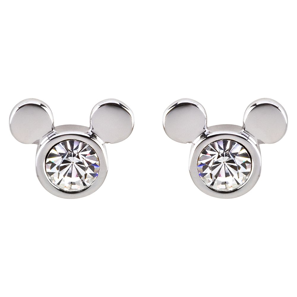 Mickey Mouse Icon Crystal Earrings by Arribas  Clear Official shopDisney