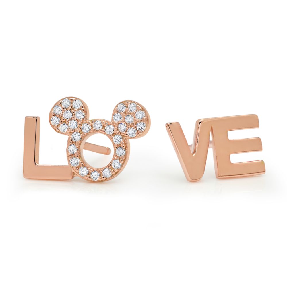 Love Mickey Stud Earrings by CRISLU Official shopDisney