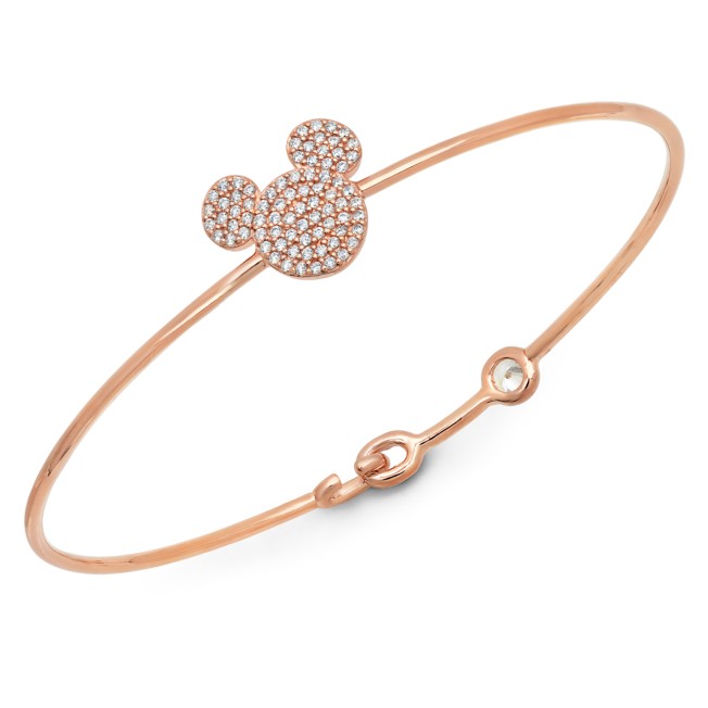 Mickey Mouse Icon Bangle by CRISLU – Rose Gold
