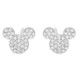 Mickey Mouse Icon Stud Earrings by CRISLU – Platinum
