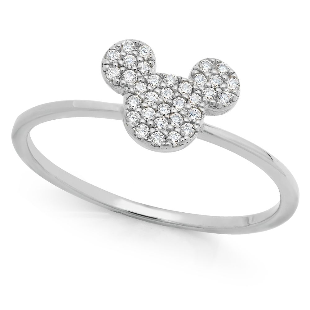 Mickey Mouse Icon Ring by CRISLU – Platinum