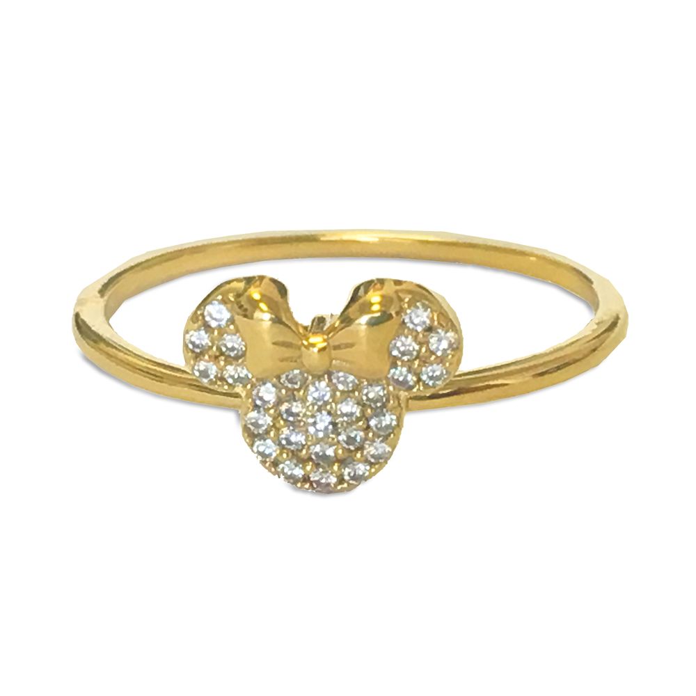 Minnie Mouse Icon Ring by CRISLU  Gold Official shopDisney