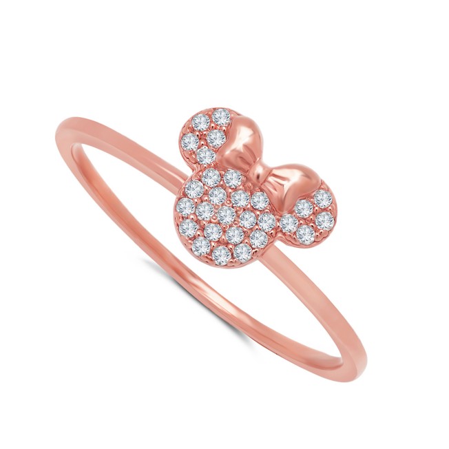 Minnie Mouse Icon Ring by CRISLU – Rose Gold