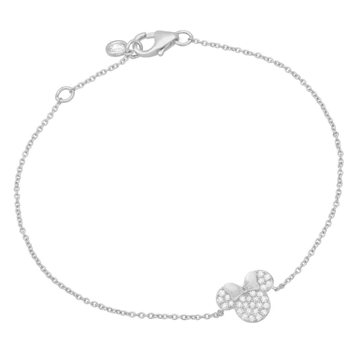 Minnie Mouse Icon Bracelet by CRISLU – Platinum