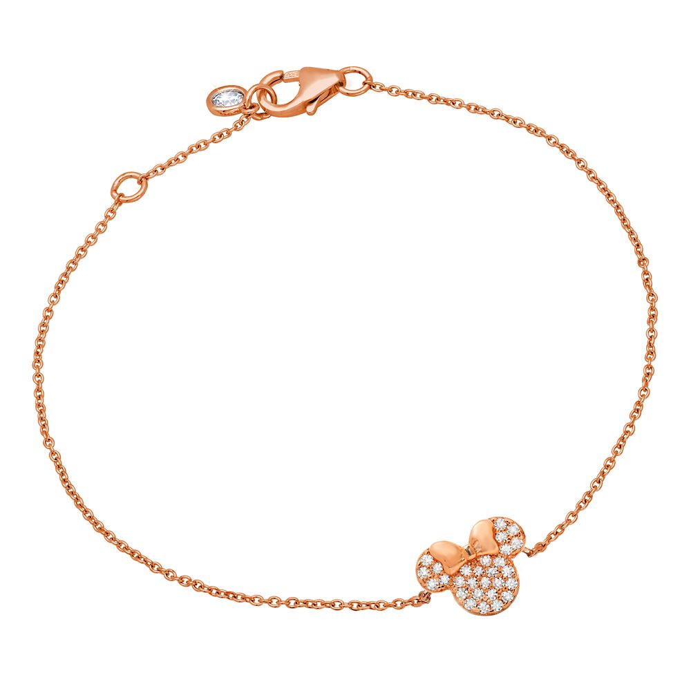 Minnie Mouse Icon Bracelet by CRISLU  Rose Gold Official shopDisney