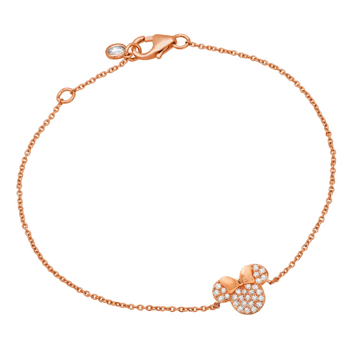 Minnie Mouse Icon Bracelet by CRISLU – Rose Gold