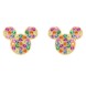 Mickey Mouse Rainbow Icon Earrings by CRISLU