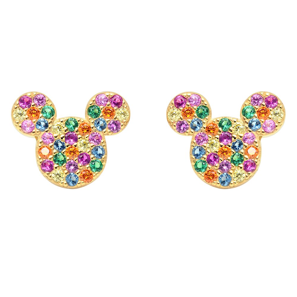 Disney Mickey Mouse Rainbow Icon Earrings by CRISLU