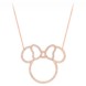 Minnie Mouse Pavé Icon Outline Necklace by CRISLU