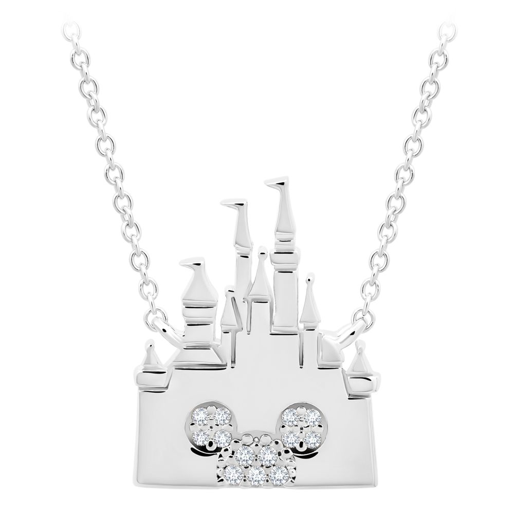 Disney Mickey Mouse Fantasyland Castle Necklace by CRISLU