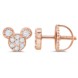 Mickey Mouse Icon Stud Earrings for Kids by CRISLU