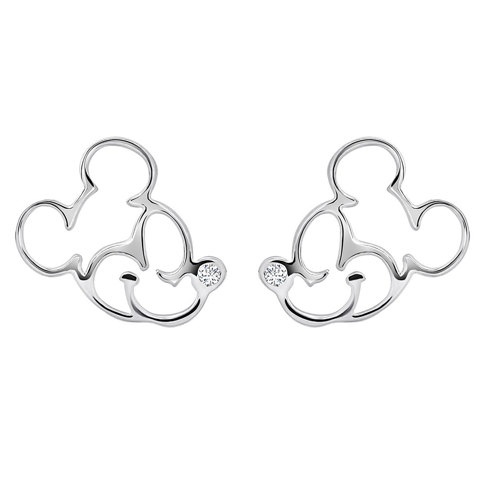 Mickey Mouse Profile Earrings by CRISLU Official shopDisney