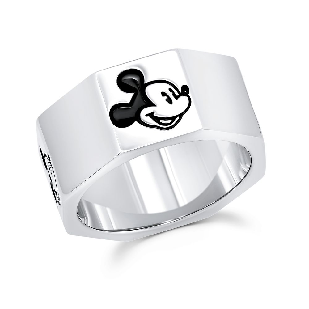 Mickey Mouse Octagonal Ring for Men by CRISLU shopDisney