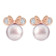 Minnie Mouse Icon Pearl Earrings by CRISLU