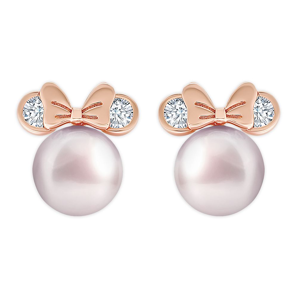 Disney Minnie Mouse Icon Pearl Earrings by CRISLU