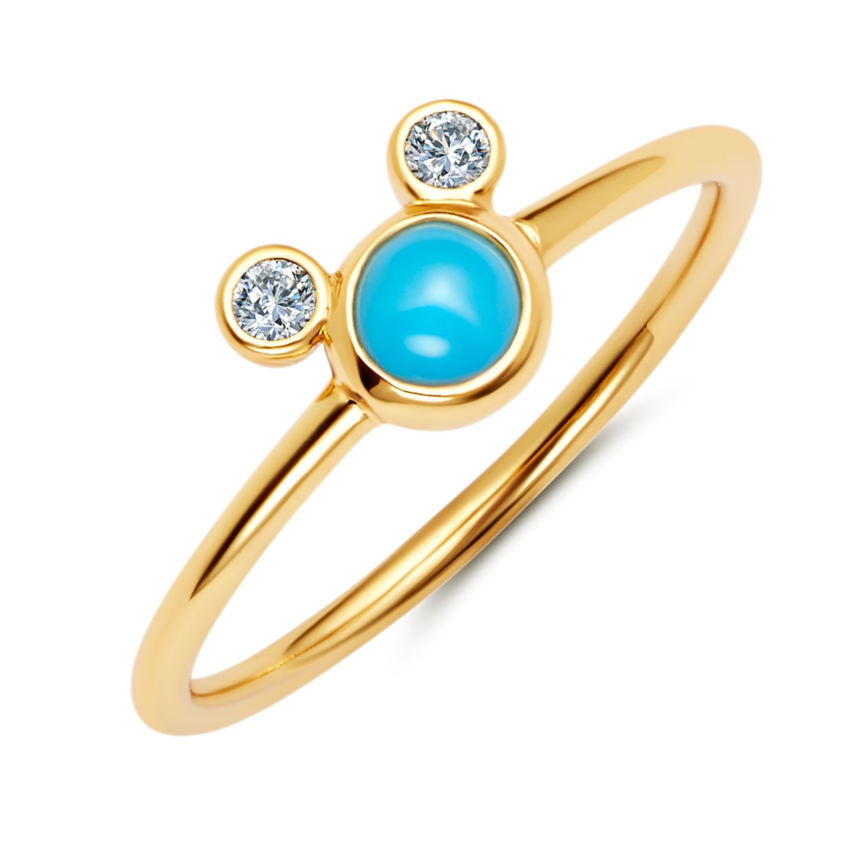 Mickey Mouse Icon Turquoise Ring by CRISLU