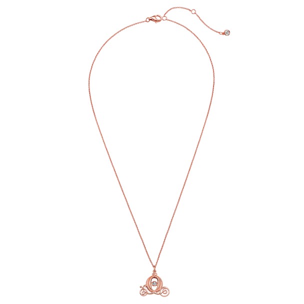 Cinderella Coach Rose Gold Necklace by CRISLU | shopDisney